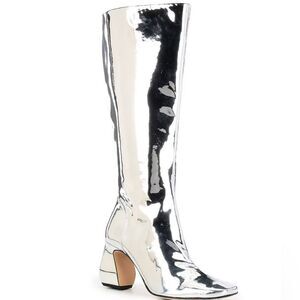 Gianni Bini Rylee Silver Metallic Boots size 9.5